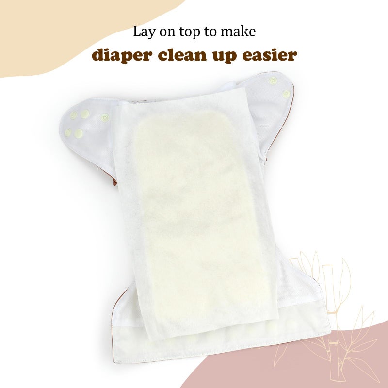 Mama Koala Disposable Natural Diaper Liners for Cloth Diapers, 200 Sheets (2 Pack) - Image 4