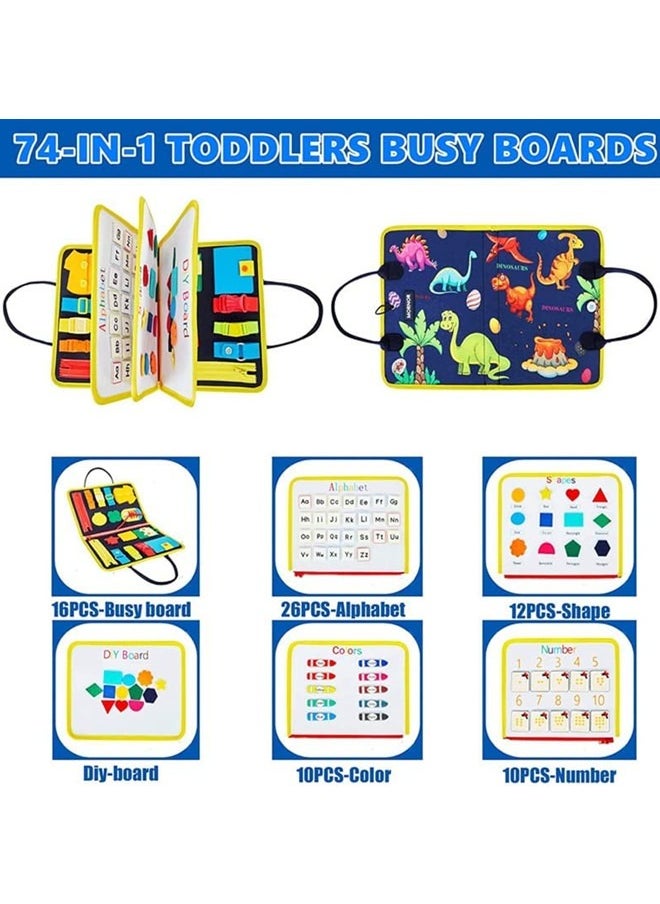 Beauenty Montessori Busy Board Toys for Toddlers Develop Basic Skills  - Image 4