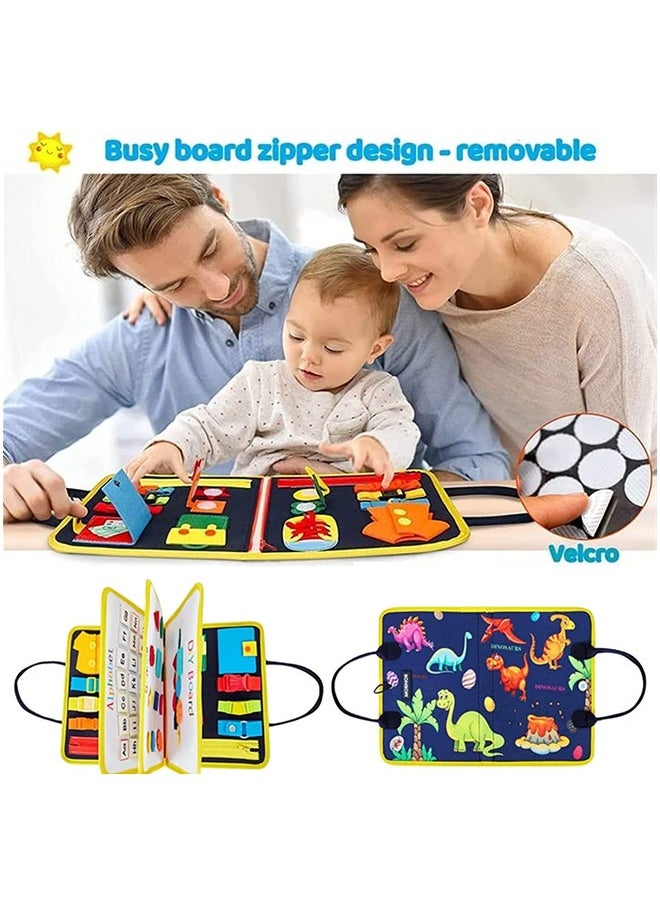 Beauenty Montessori Busy Board Toys for Toddlers Develop Basic Skills  - Image 3