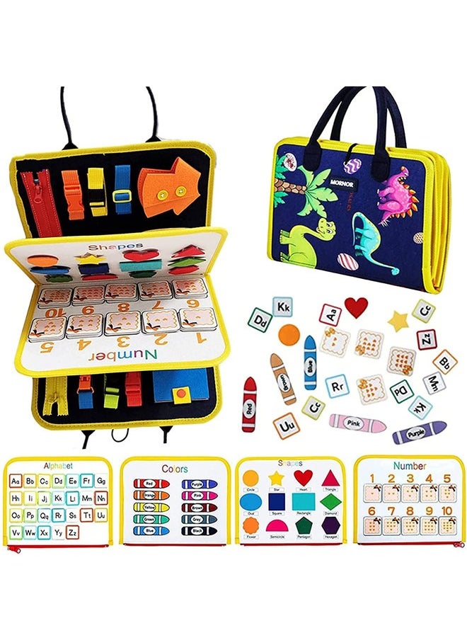 Beauenty Montessori Busy Board Toys for Toddlers Develop Basic Skills  - Image 2