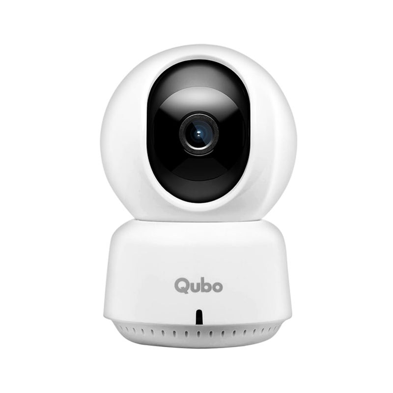 Qubo Smart 360 2K 3MP 1296p WiFi CCTV Security Camera from Hero Group Mobile App Two Way Talk Night Vision Cloud SD Card Recording Made in India Alexa OK Google 3MP - Image 1