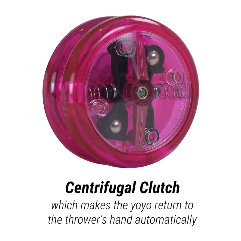 Yomega The Original Brain - Professional Yoyo for Kids and Beginners  Responsive Auto Return Yo Yo Best for String Tricks + Extra 2 Strings & 3 Month Warranty (Pink) - Image 2