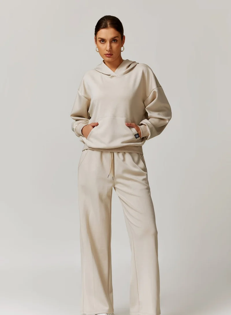 Kawn.yoga Milky White Womens Loose Fit Hoodie for Women | Best Price UAE