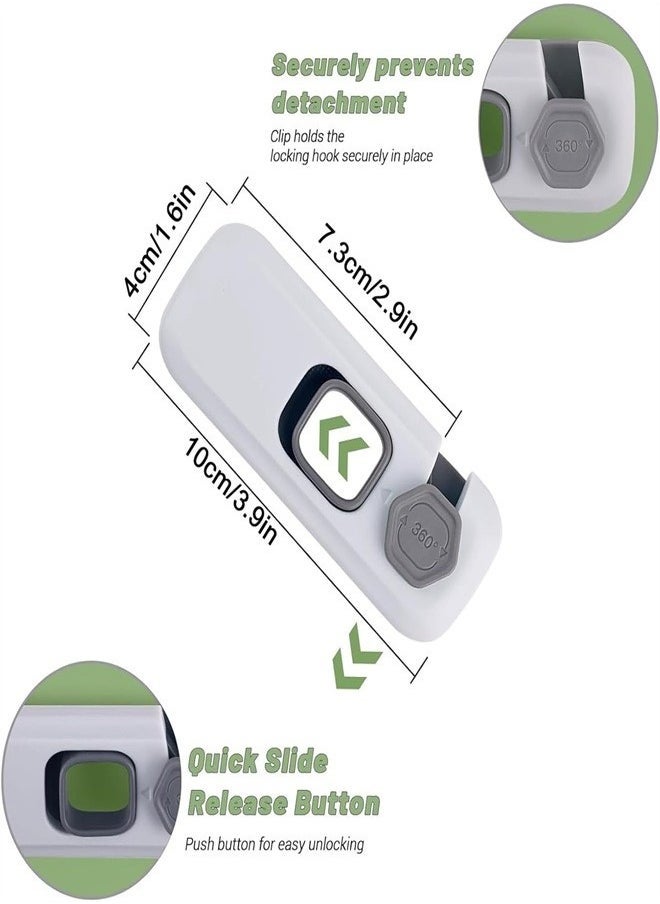 Kids Security Refrigerator Locks, 2Pcs Protective Self Adhesive Latches.Pinch Proof Lock for Toddlers and Children.Ideal for Refrigerators Cabinets Drawers Wardrobes and Freezers