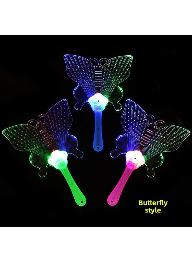 Loquat Luminous Fan Summer Night Market Square Stall Hot Supply Luminous Children's Toys Yiwu Small Commodities Stall-Color:erfly - Image 4