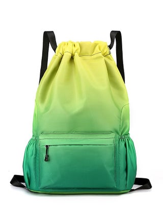 Green Rainbow Drawstring Style Sack Pack Backpack Lightweight Design,Multifunctional Portable Large Storage Machine Washable Gradient Travel Bag for All Purposes, Durable Rainproof with Zipper Pocket - pzsku/Z162F6C832FC9A89B3A02Z/45/_/1712390233/1f86b399-d2cb-4ec7-a3d1-813c5feedb27