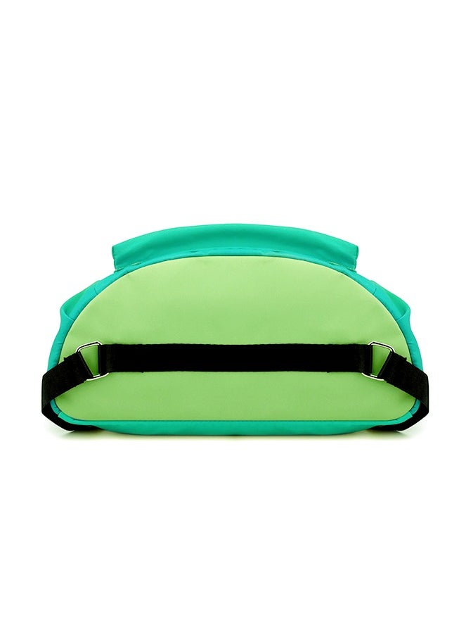 Ayeeb - Green Rainbow Drawstring Style Sack Pack Backpack Lightweight Design,Multifunctional Portable Large Storage Machine Washable Gradient Travel Bag for All Purposes, Durable Rainproof with Zipper Pocket - Image 1