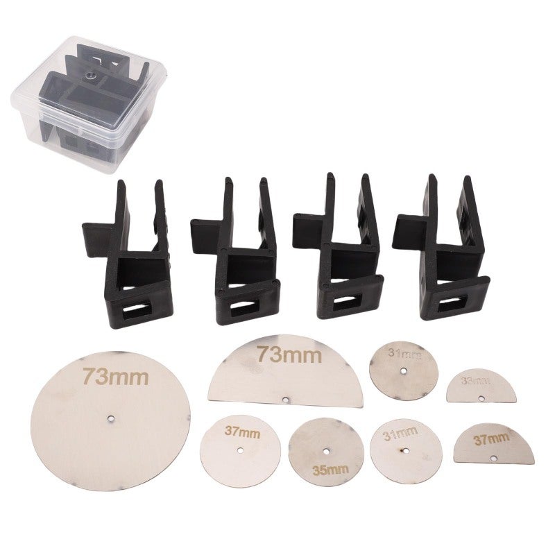 Woodworking Scribing Jig Set 15-20mm Board Thickness High Strength Versatile Marking Measuring Tool - Secure Fixation Clamps for Plastic Metal Wood Projects - Image 1
