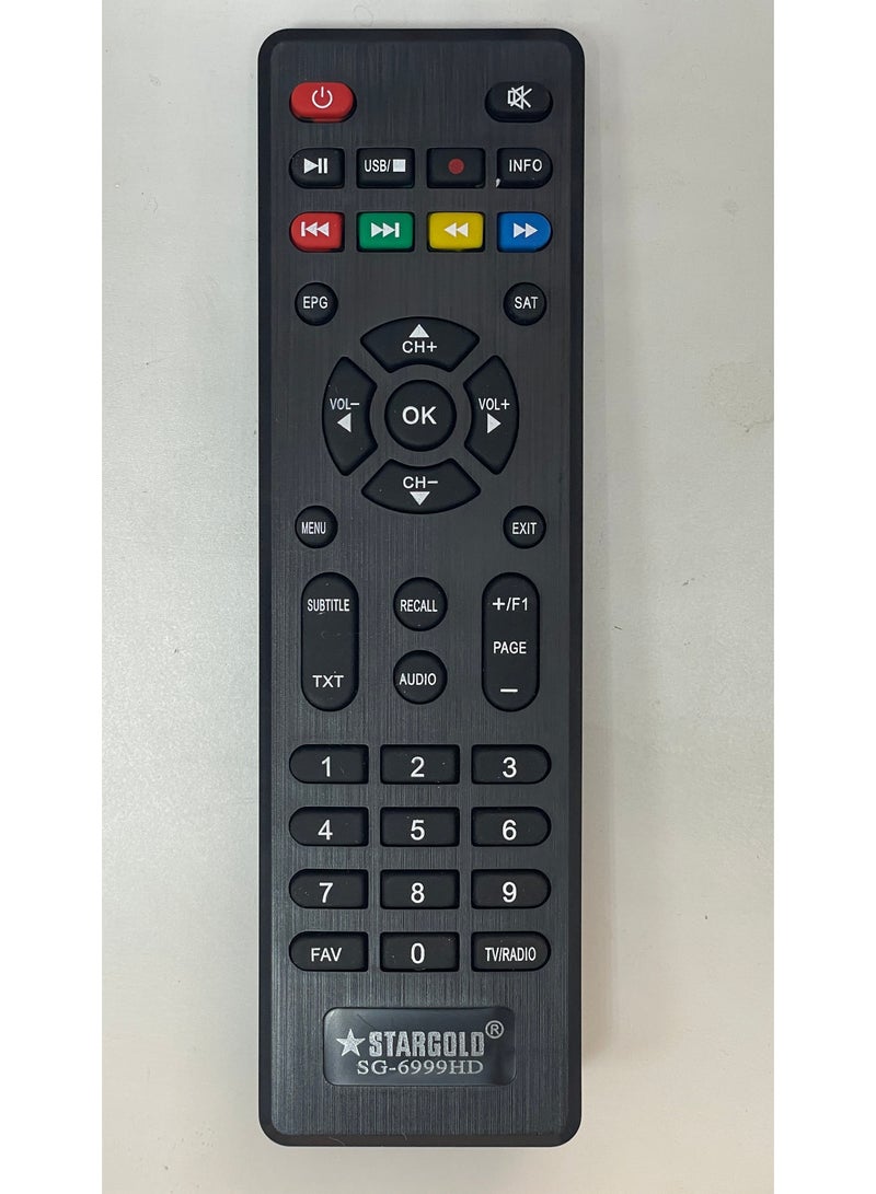 Stargold Satellite Receiver Remote Control Replacement for SG-6999HD - Image 1