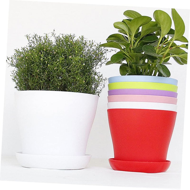 25 Pack Round Plastic Plant Saucers Water Catcher Trays for Indoor Outdoor Flower Pots and Bonsai - Image 5
