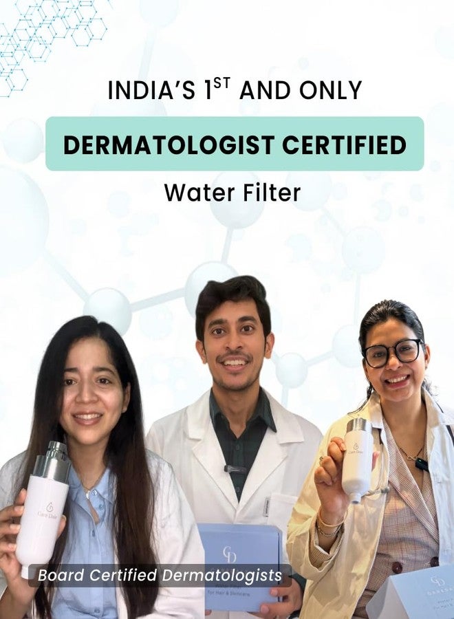 CareDale Care Dale Shower & Tap Filter for Hard Water - Affordable Water Softener, Reduces Hair Fall & Skin Issues, Multi-Stage Chlorine Filter, Easy Refill Cartridge | Clinically-Tested & Dermat-Certified - Image 2