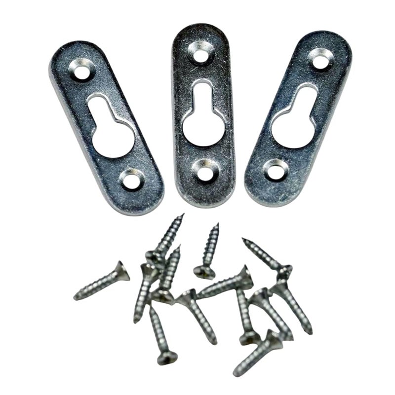Premium Quality Key Hole Hanger 10 Pack With 38 x 4 Gauge Flat Head Phillips Screws