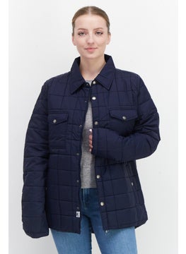 Trespass Women Quilted Jacket, Navy Blue  - Image 1