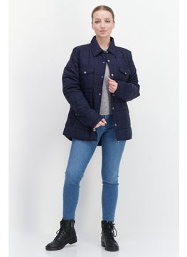 Trespass Women Quilted Jacket, Navy Blue  - Image 2