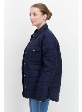 Trespass Women Quilted Jacket, Navy Blue  - Image 4