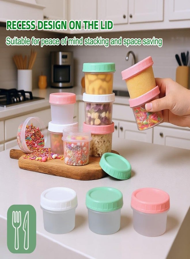 UMETASS Food Storage Containers - 12 Pack 5.4 oz Freezer Storage Containers with Twist Top Lids, Leakproof, BPA Free, Microwave & Dishwasher Safe Takeout Container - Ideal for Soup and More - Image 2