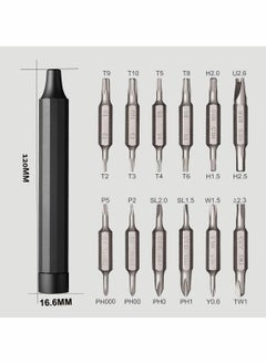 Y&D Screwdriver Set Pen 24 in 1 Pocket Precision Mini Magnetic Small Screw Driver Kit with 24pcs Phillips & Flathead S2 Steel Bits  - Image 2