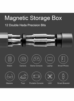 Y&D Screwdriver Set Pen 24 in 1 Pocket Precision Mini Magnetic Small Screw Driver Kit with 24pcs Phillips & Flathead S2 Steel Bits  - Image 3