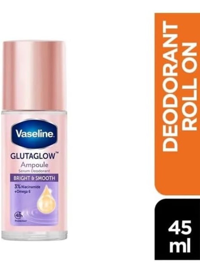 فازلين Vaseline Glutaglow Bright & Smooth Ampoule Serum Deodorant - 45ml - Image 2