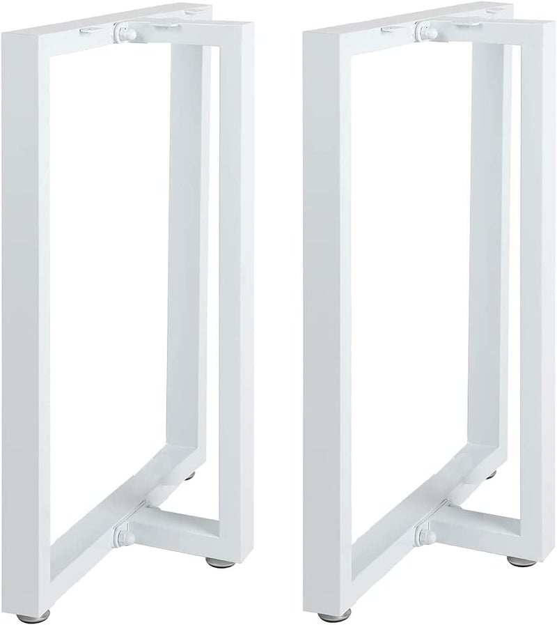 Cartvilla CARTVILLA Metal Table Legs 28Height 177Wide Heavy Duty Desk Legs DIY Furniture Legs for Dining TableCoffee TableOffice Desk White TShape only Legs - Image 1