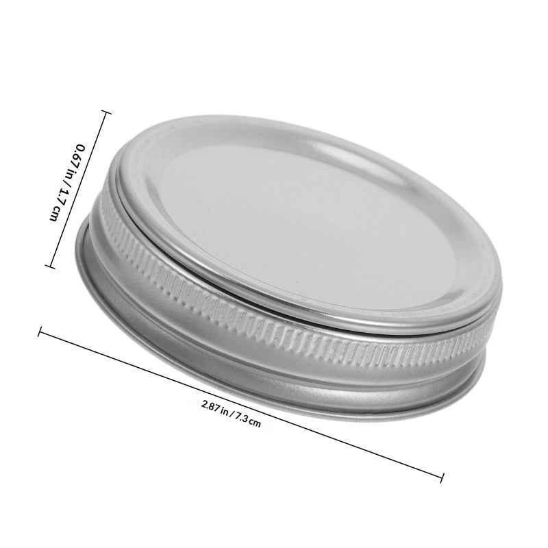 Sets of Wide Mouth 70mm Jar Lids and for Canning Reusable Jar Lids and Bands Kit Large Covers for Canning Supplies - Image 2