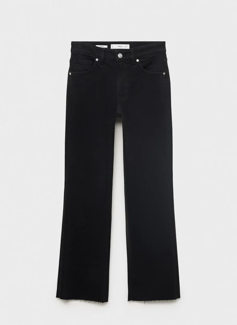 مانجو جينز سيينا قصير واسع