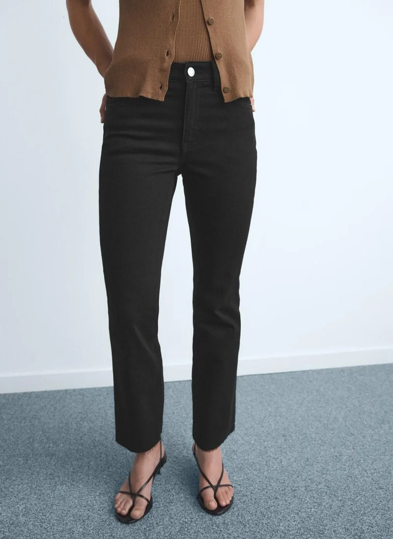 مانجو Sienna flared cropped jeans