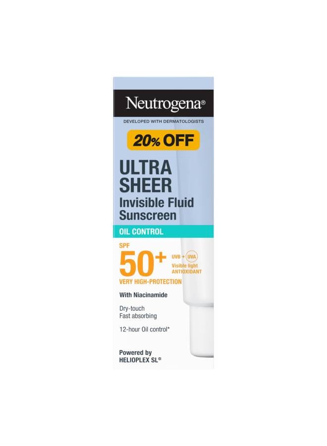 Ultra Sheer Sunscreen Fluid Oil Control – Special Price 20% Off 50ml