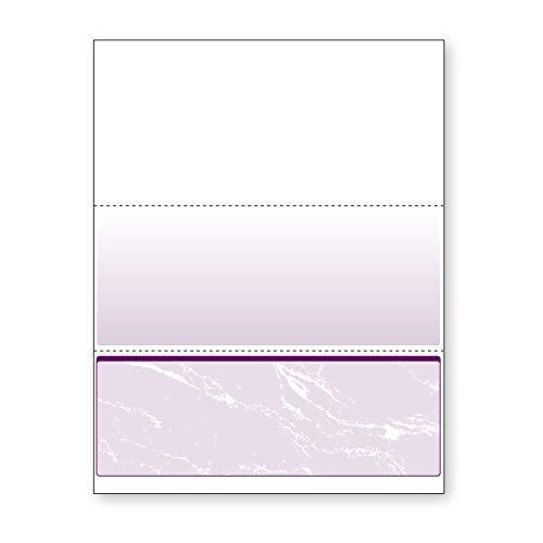 DocuGard Standard Purple Marble Bottom High Security Check Paper - QuickBooks & Laser/Inkjet Printer Compatible - 11 Security Features - 500 Blank Business Checks (04523) - Image 1