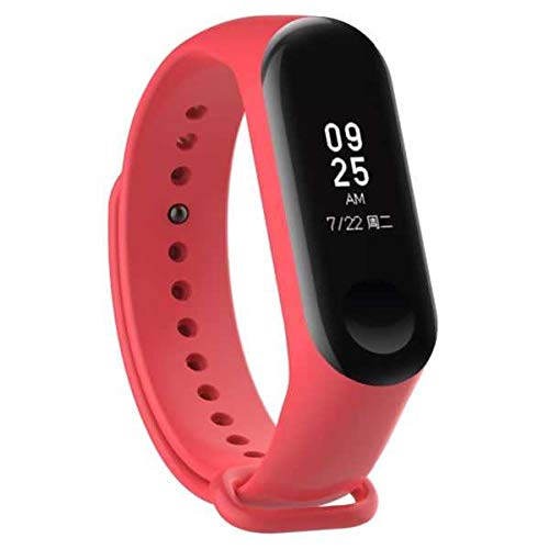 VEROX Replacement Strap Compatible with Mi Band 3 Red Color Replacement Strap, Replacement Strap Band for Mi Band 3 Accessories with Screen Protector(Not for Mi Band 2/ HRX Edition) - Image 4