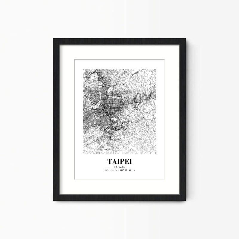 Eleville 13X19 Unframed Taipei Taiwan City View Abstract Road Modern Map Art Print Poster Wall Office Home Decor Minimalist Line Art Hometown Housewarming wgn506 - Image 4
