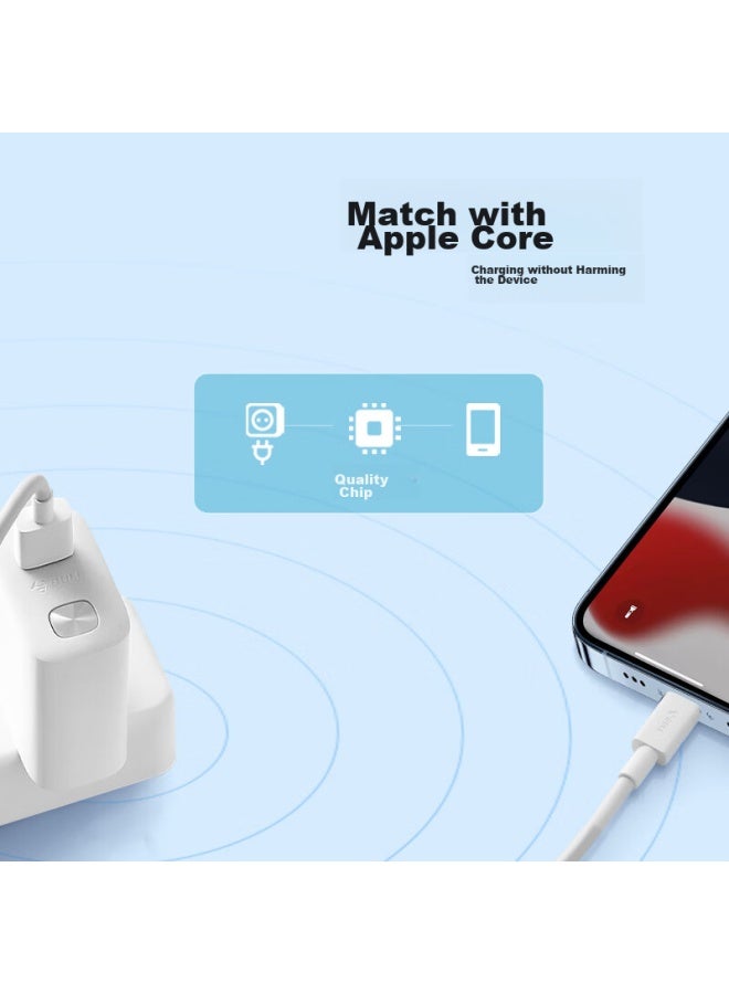 bull Mfi Certified Chip Apple Data Cable, 1.8 Meters, Compatible With Iphone 13 Pro Max/12/11/se3, Lightning Charger, Power Cord - Image 4