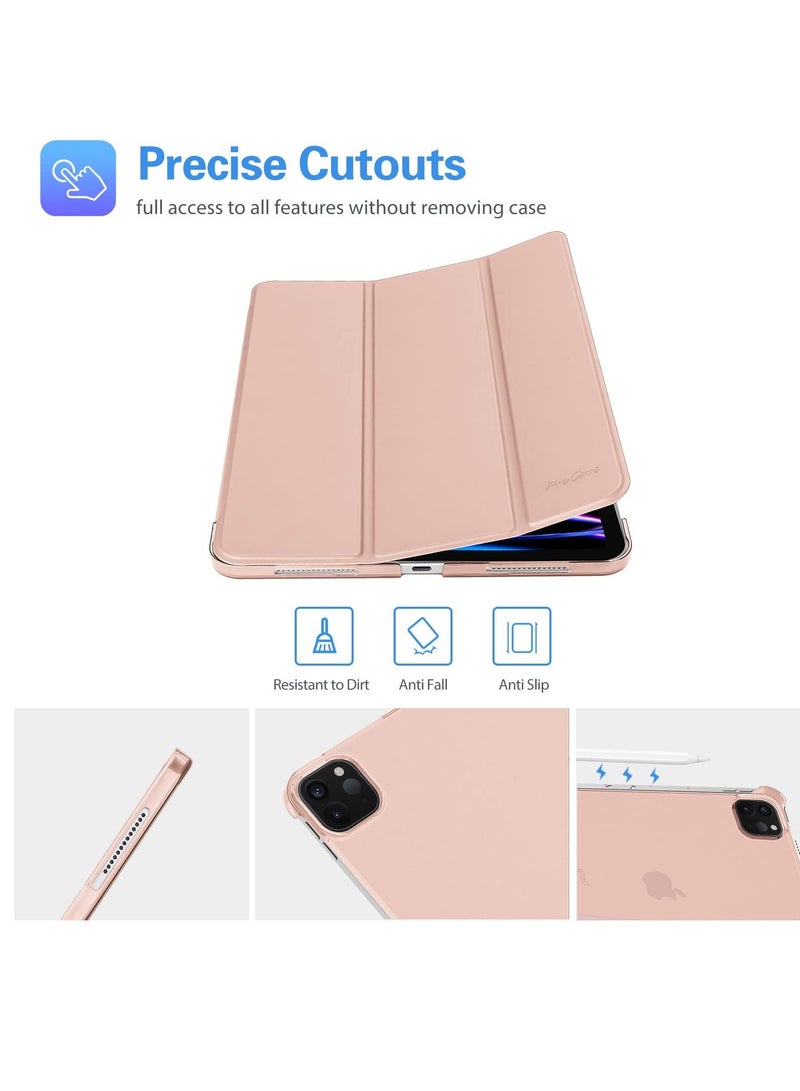Procases IPad Pro 11 Inch Case  Slim Stand Hard Back Shell Smart Cover Rosegold - Image 4