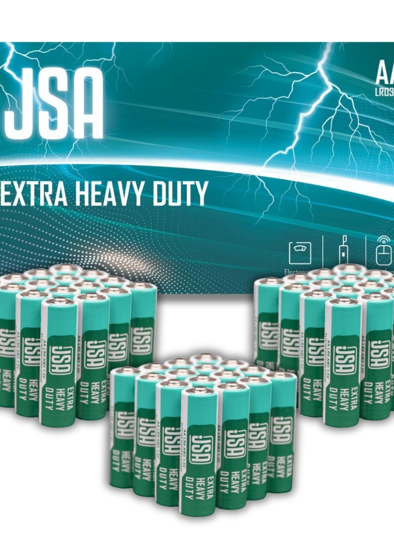 JSA A set of (12) 48 pieces of AA batteries, long-lasting batteries from JSA. Multi-purpose, suitable for the remote control, children’s toys, and other indispensable household uses.  - Image 1