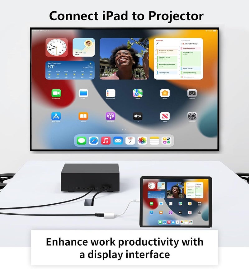 Wahbite Apple USB-C to HDMI Adapter 4K@120Hz for iPhone 15 16 MacBook Pro Air iPad Pro, MFi Certified USB 3.1 Type C Digital AV HDMI 2.0 Cord Compatible with Samsung Galaxy S25/S24/S23 and More - Image 4