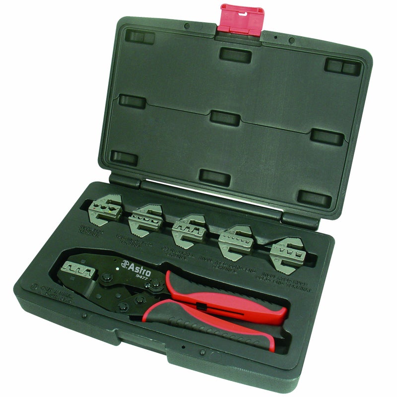 Astro Pneumatic Tool 9477 7-Piece Professional Quick Interchangeable Ratchet Crimping Tool Set - Image 1