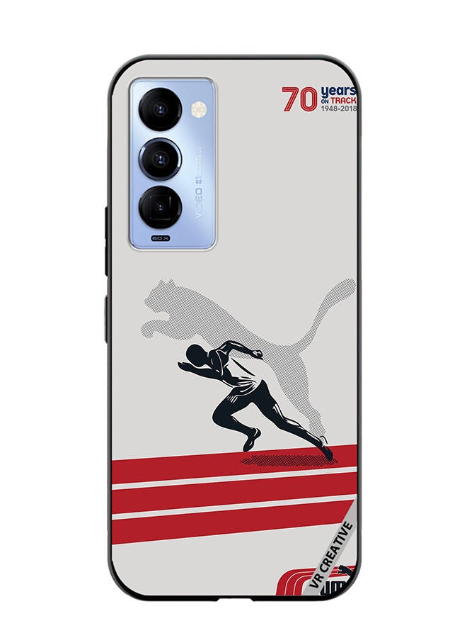 VR CREATIVE Protective Case Cover For Tecno Camon 18/18 P Puma Runner Design Multicolour - Image 1