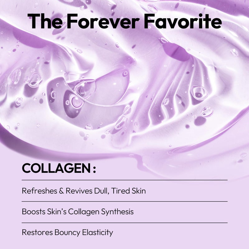 LAPCOS Collagen Sheet Mask, Firming Daily Face Mask with Collagen Peptides for Anti-Aging, Helps to Minimize Wrinkles, Restores Skin Elasticity & Firmness, Hydrating, Korean Beauty, 5-Pack - Image 2