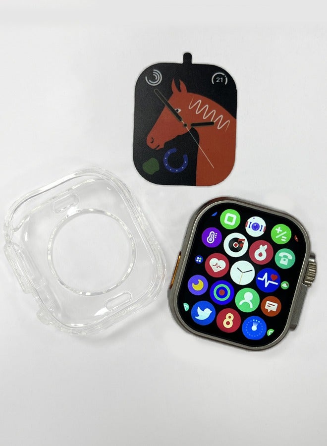 ULHYC Smart Watch ULTRA Ultra Max 7 + 1 Deluxe Edition Waterproof IP67 With Health Fitness Tracker Sport Watch Supports NFC 7 addition Replacement Band49MM-Multicolour - Image 2