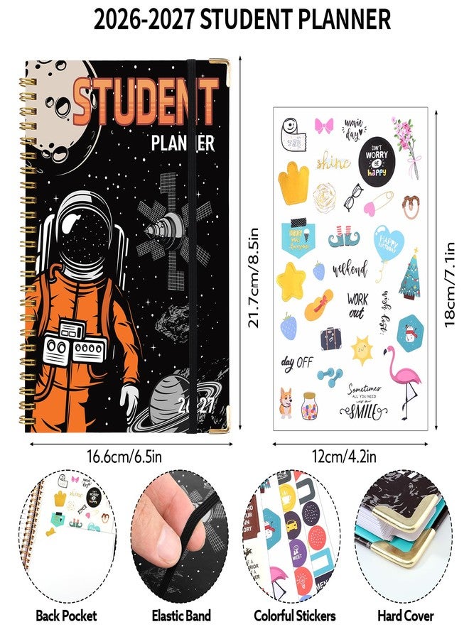 Thboxes Student Planner July 2026 - June 2027, Monthly and Weekly School Planners 8.5" x 6.5" Academic Organizer Planners for Students to Manage Classes, Assignments, Goal Setting,Stickers Included - Image 2