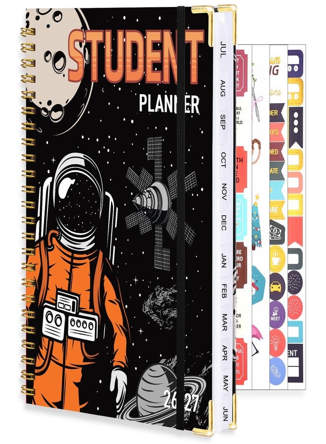 Thboxes Student Planner July 2026 - June 2027, Monthly and Weekly School Planners 8.5" x 6.5" Academic Organizer Planners for Students to Manage Classes, Assignments, Goal Setting,Stickers Included - Image 1
