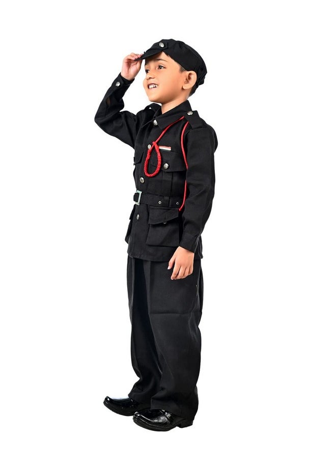 بوك ماي كوستيوم - زي تنكري احترافي لمهنة الأمن في فرقة الكوماندوز السوداء من BookMyCostume، مناسب للأعمار من 7 إلى 8 سنوات - Image 1