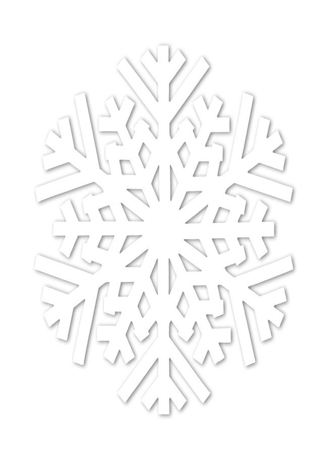 AimFun 50Pcs Christmas Snowflake Placemats Winter Xmas Snowflakes Disposable Paper Table Mats 13 Inch White Hollow Out Paper Cutouts for Frozen Wonderland Holiday Party Supplies - Image 1