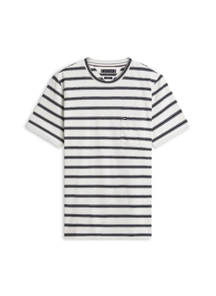 TOMMY HILFIGER Stripe Patch Pocket Jersey T-Shirt