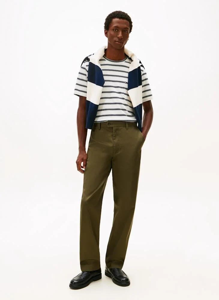 TOMMY HILFIGER Stripe Patch Pocket Jersey T-Shirt