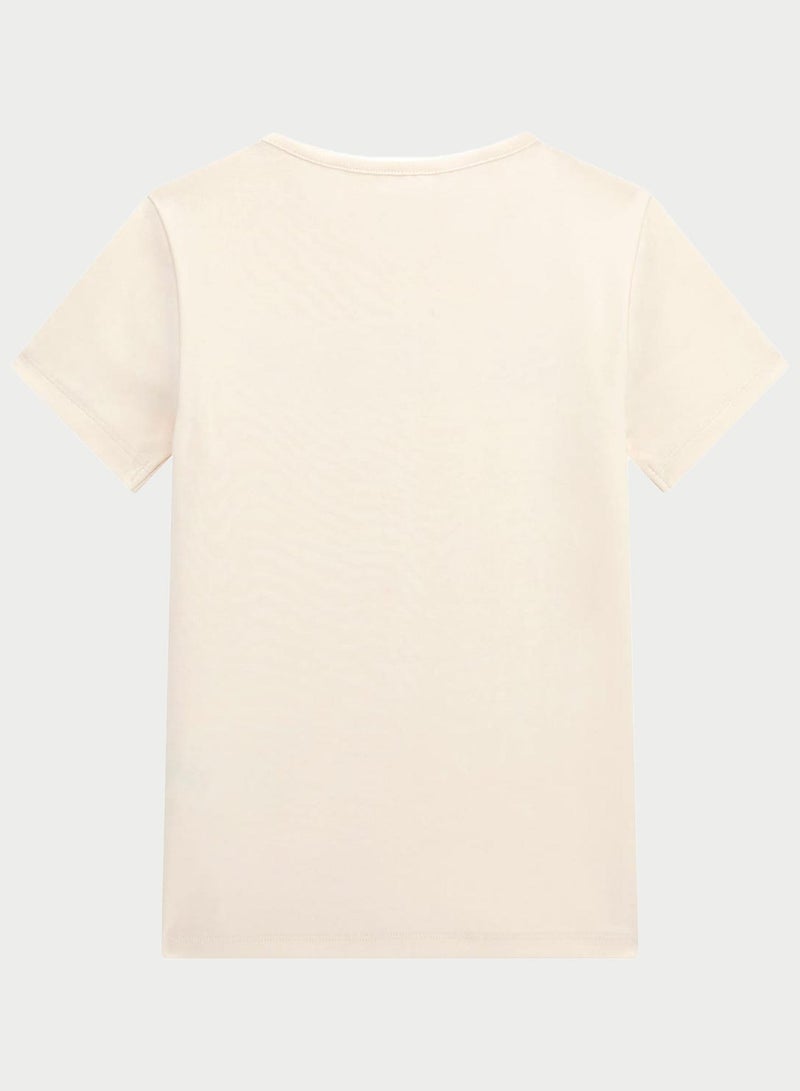 GUESS Kids Essential Crew neck T-Shirt - Image 2