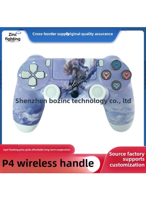 Preferred PS. 4 Game Handle Six Axis Dual Vibration P4 Game Console With Bluetooth Pro Wireless Handle-Product Color:Horizontal Line