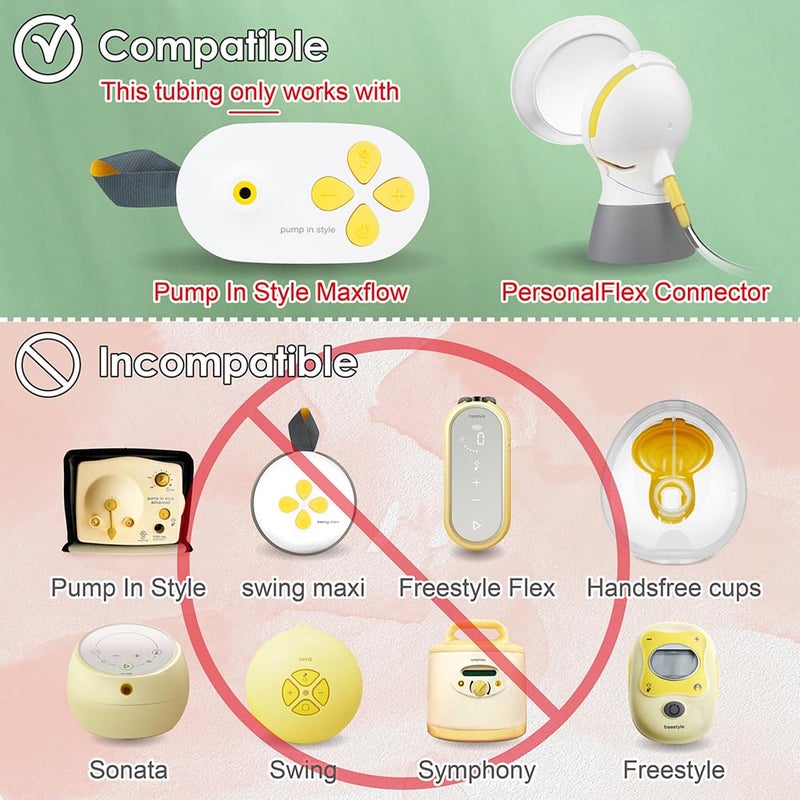 Nenesupply Tubing Compatible with Medela Pump in Style with Maxflow Breastpumps. Compatible with Medela Pump Parts. Made by Nenesupply. Not Original Medela Tubing - Image 2
