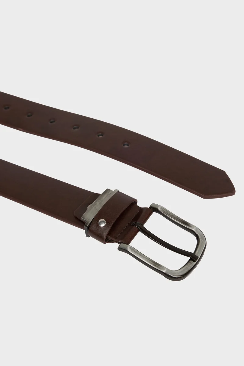 Defacto  Man Rectangle Clasp Faux Leather for Men | Best Price UAE