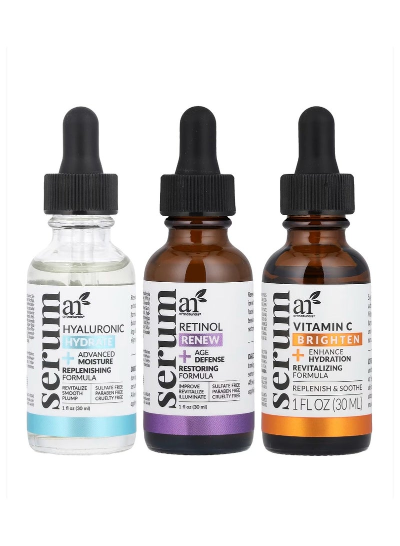artnaturals Serum Trio 3 Piece Set 1 fl oz (29.5 ml) Each - Image 1